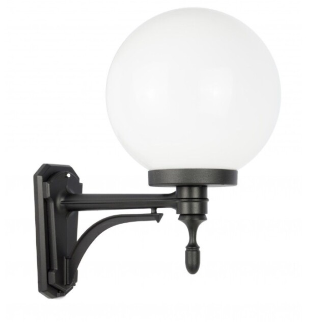 Kinkiet ogrodowy Kula Classic 25 cm czarny IP43 E27