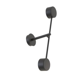 Czarny kinkiet ścienny Natsu z ruchomymi ramionami GX53