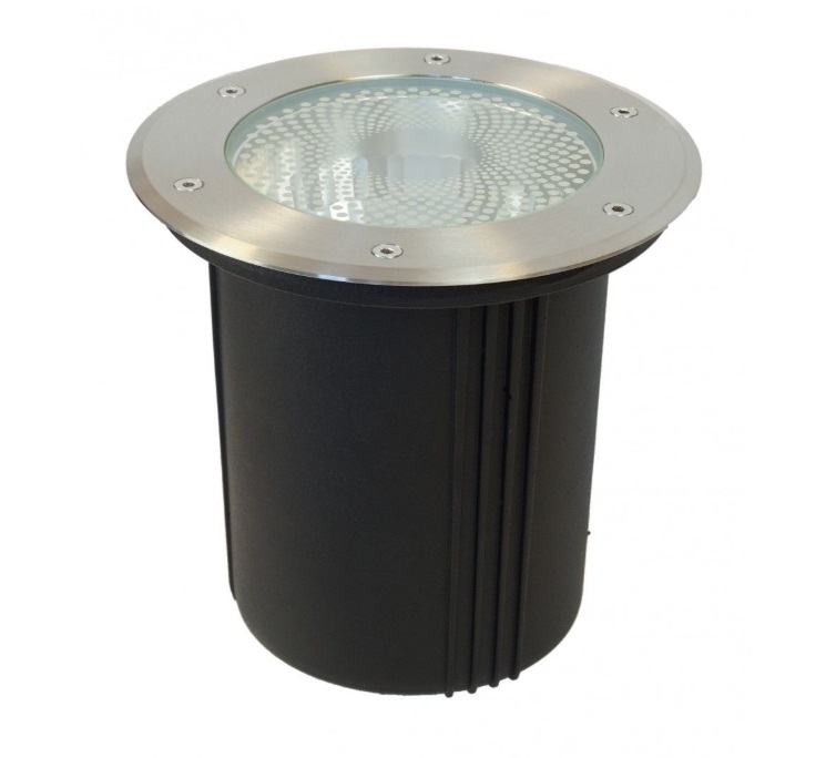 Lampa najazdowa Pabla IP67 E27 21cm – wytrzymała oprawa zewnętrzna z hartowanym szkłem