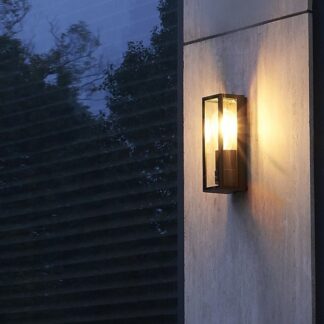 Kinkiet zewnętrzny Porto I IP65 czarny E27 aluminiowy