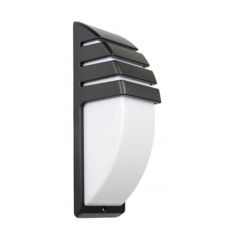 Nowoczesny kinkiet zewnętrzny City IP54 E27 10W – antracytowy