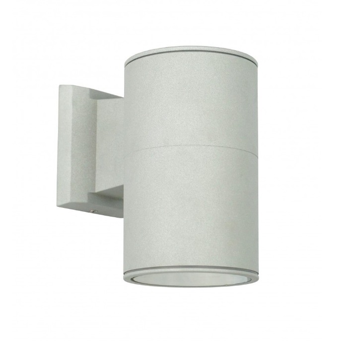Kinkiet ogrodowy Adela IP54 E27 – aluminiowa lampa ścienna w formie tuby