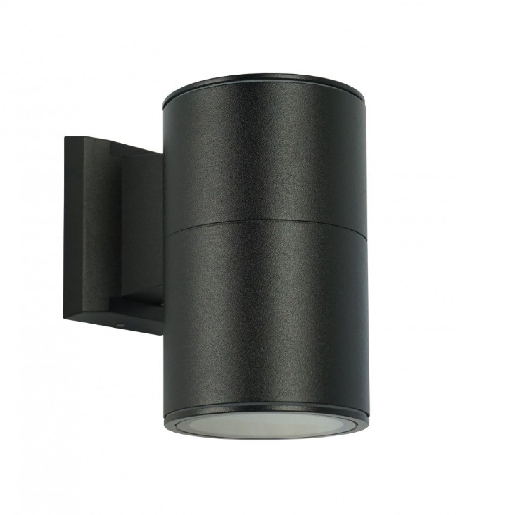 Kinkiet ogrodowy Adela IP54 E27 czarny aluminiowy tuba