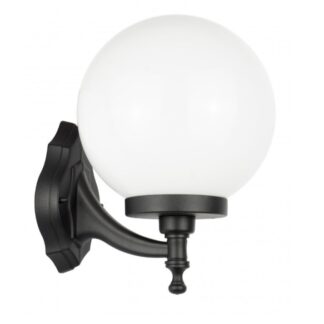 Zewnętrzny kinkiet Kula Classic 25 cm E27 IP43 czarny