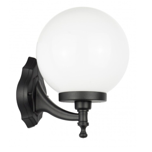 Zewnętrzny kinkiet Kula Classic 25 cm E27 IP43 czarny
