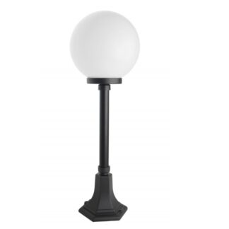 Lampa ogrodowa stojąca Kula Classic 25 cm E27 IP43 czarna 73 cm