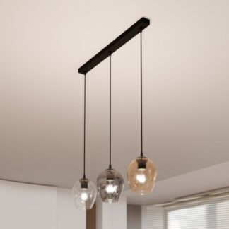 Szklana lampa wisząca Istar 3 w kolorowych odcieniach – nowoczesny design