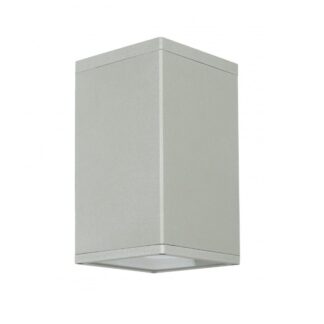 Kremowa lampa zewnętrzna sufitowa Adela Spot IP54 E27 kwadratowa