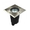 Lampa najazdowa kwadratowa Pabla GU10 IP67 ze stali nierdzewnej