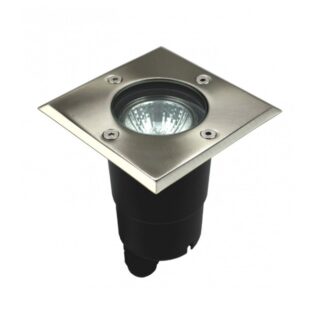 Lampa najazdowa kwadratowa Pabla GU10 IP67 ze stali nierdzewnej