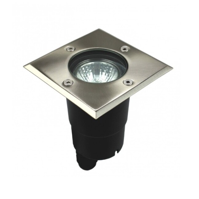 Lampa najazdowa kwadratowa Pabla GU10 IP67 ze stali nierdzewnej
