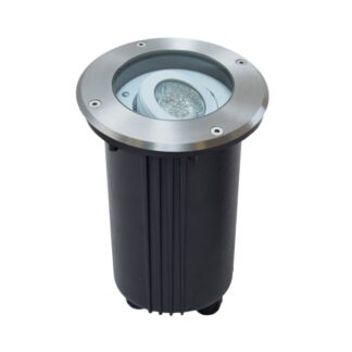 Lampa dogruntowa Mix okrągła IP67 ze stali nierdzewnej z regulowanym kątem świecenia