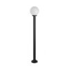 Lampa ogrodowa stojąca Kula 170 cm E27 IP43 czarna