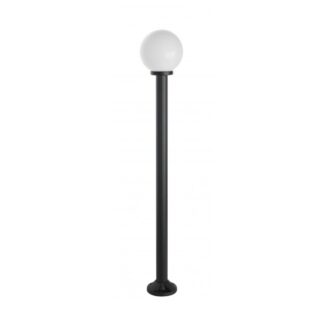 Lampa ogrodowa stojąca Kula 170 cm E27 IP43 czarna