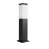 Lampa ogrodowa stojąca Inox 45 cm IP44 czarna E27