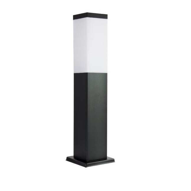 Lampa ogrodowa stojąca Inox 45 cm IP44 czarna E27