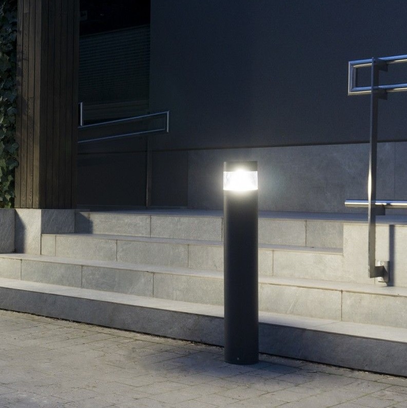 Lampa ogrodowa słupek Barel LED 100 23W 4000K IP65 ciemnoszara