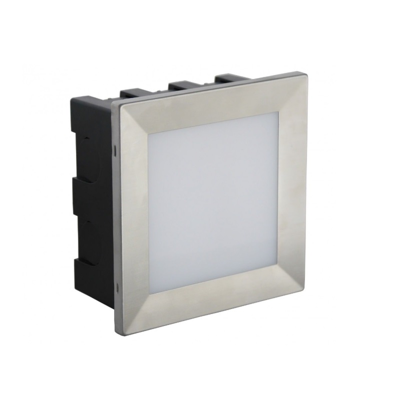 Lampa schodowa LED Inox Mur 3.5W 3000K IP65 kwadratowa zewnętrzna