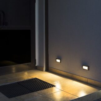 Lampa elewacyjna wpuszczana Mur LED 4W 310lm 3000K IP65 antracyt