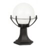 Lampa ogrodowa kula z czarnym koszykiem E27 IP43 39 cm