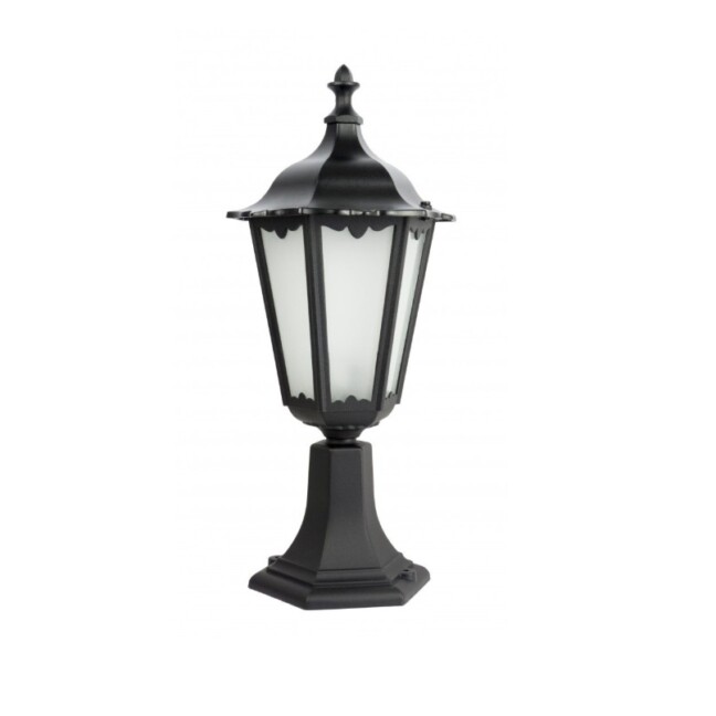 Latarnia ogrodowa Retro Classic 50 cm IP43 E27 – aluminiowa, czarna