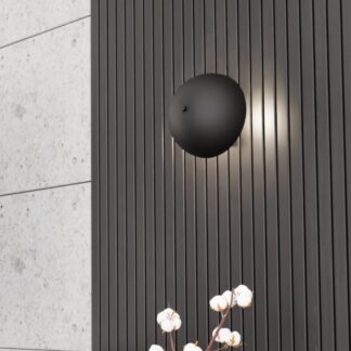 Kinkiet Mush czarny z półkolistym kloszem G9 IP20