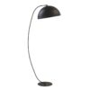 Czarna lampa podłogowa Arcos z łukowym ramieniem - Emibig - loft