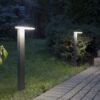 Słupek ogrodowy LED Fler 80 cm ciemnoszary IP54 10 W 4000 K