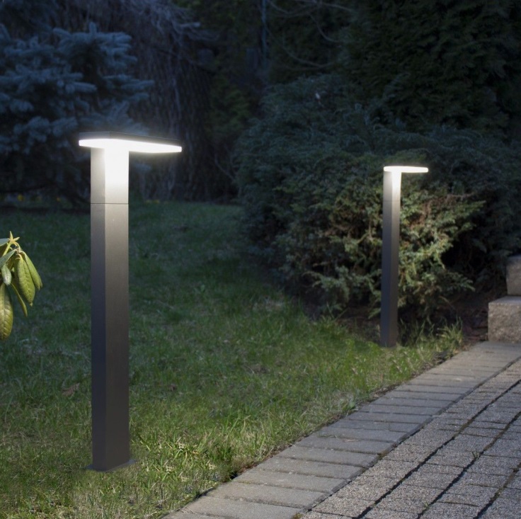 Słupek ogrodowy LED Fler 80 cm ciemnoszary IP54 10 W 4000 K