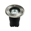 Lampa najazdowa LED Pabla GU10 IP67 ze stali nierdzewnej – srebrna