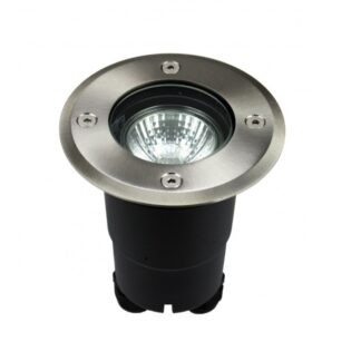 Lampa najazdowa LED Pabla GU10 IP67 ze stali nierdzewnej – srebrna