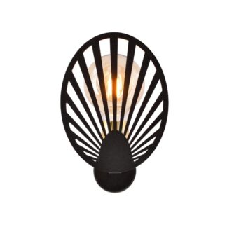 Kinkiet ścienny Playa czarno‑złoty E27 IP20