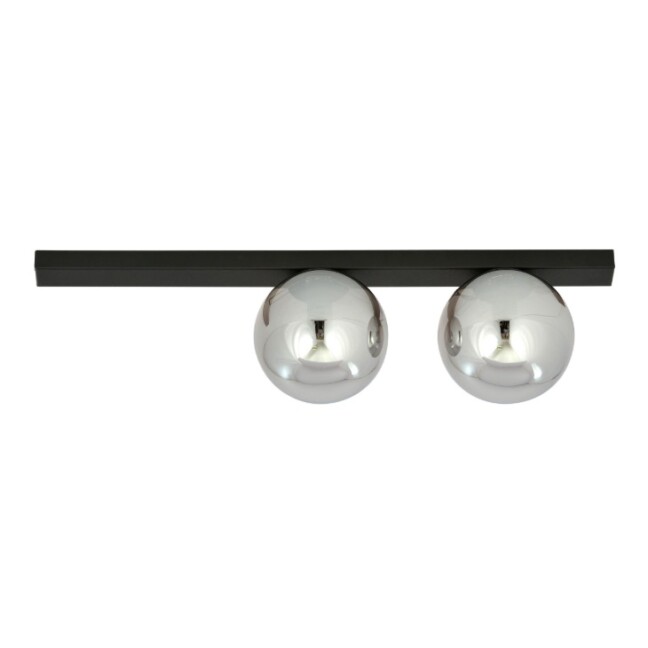 Lampa sufitowo‑ścienna Fit 2 z grafitowymi kloszami E14 IP20