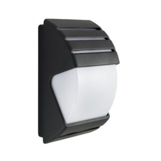 Zewnętrzny plafon ścienny City II IP54 czarny E27 aluminiowy