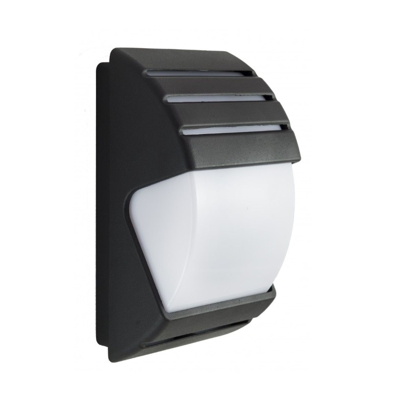 Zewnętrzny plafon ścienny City II IP54 czarny E27 aluminiowy