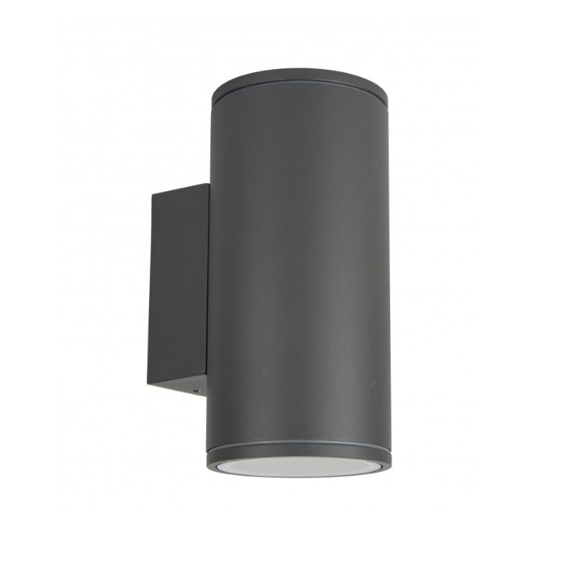 Kinkiet zewnętrzny Adela antracytowy IP54 światło góra–dół GU10