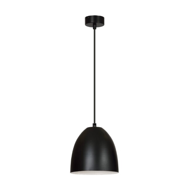 Lampa wisząca Lenox w stylu skandynawskim z białym wnętrzem klosza
