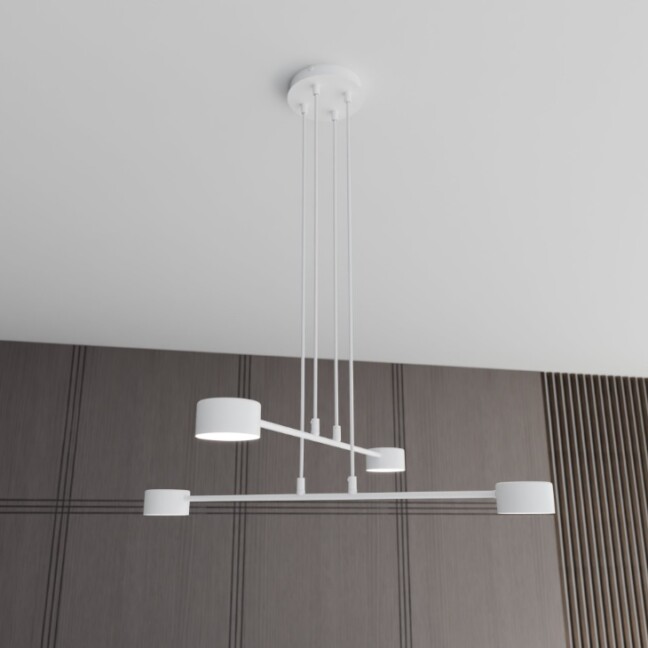 Lampa sufitowa Modus 4 biała – skandynawski design z 4 źródłami światła GX53