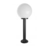 Lampa ogrodowa słupek Kula 80 cm E27 czarna IP43