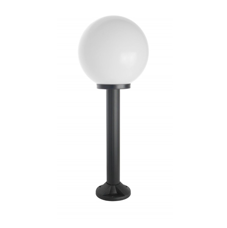 Lampa ogrodowa słupek Kula 80 cm E27 czarna IP43