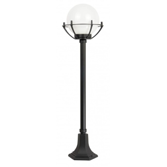 Lampa ogrodowa słupek Kula z koszykiem E27 IP43 102 cm
