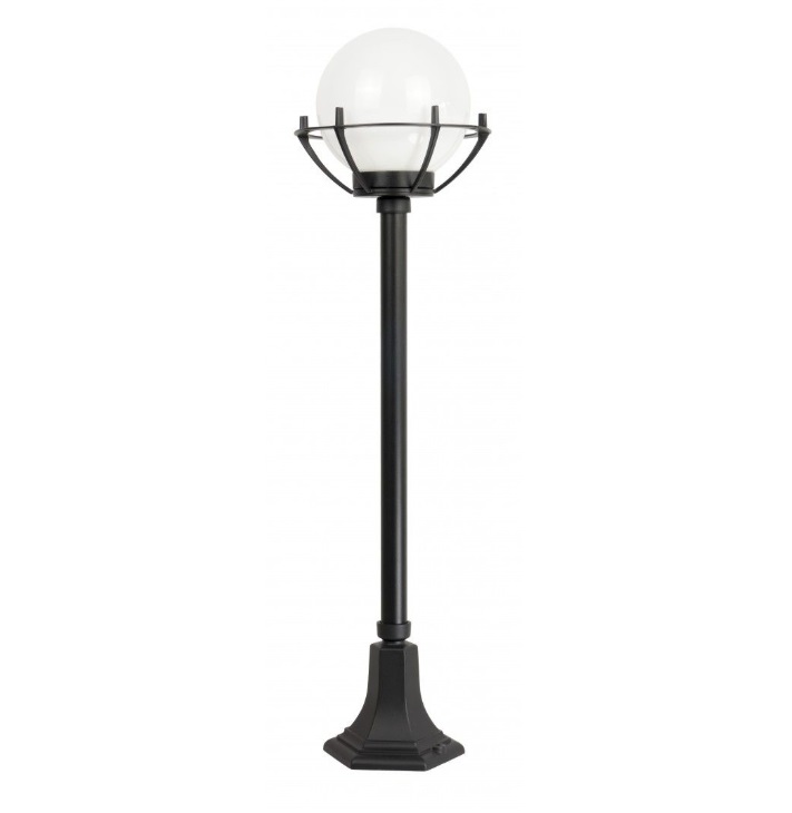 Lampa ogrodowa słupek Kula z koszykiem E27 IP43 102 cm