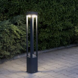 Nowoczesny słupek ogrodowy Fan 80 IP54 antracyt GX53