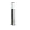 Słupek ogrodowy Inox 65 cm IP44 z nierdzewnej stali – kwadratowy, srebrny
