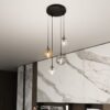 Lampa wisząca Cosmo Premium 4 z kolorowymi szklanymi kloszami E14