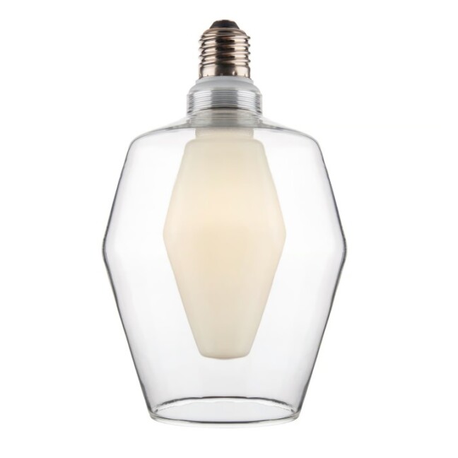 Żarówka dekoracyjna LED E27 Cone 13, 4W, 2700K, ściemnialna, transparentna