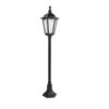 Czarna lampa ogrodowa aluminiowa Retro Classic 115 cm IP43 E27