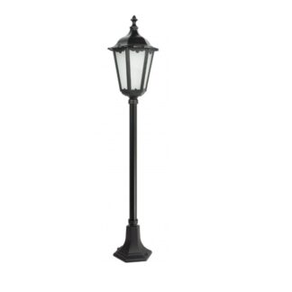 Czarna lampa ogrodowa aluminiowa Retro Classic 115 cm IP43 E27