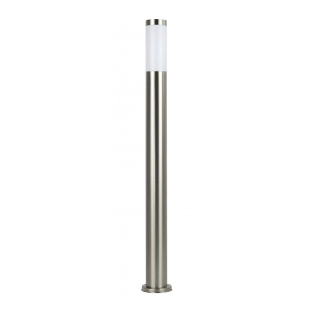 Lampa ogrodowa stojąca ze stali nierdzewnej Inox ST110 IP44 srebrna