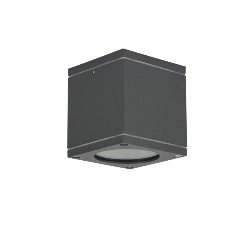 Lampa sufitowa zewnętrzna Adela IP54 GU10 antracyt kwadratowa